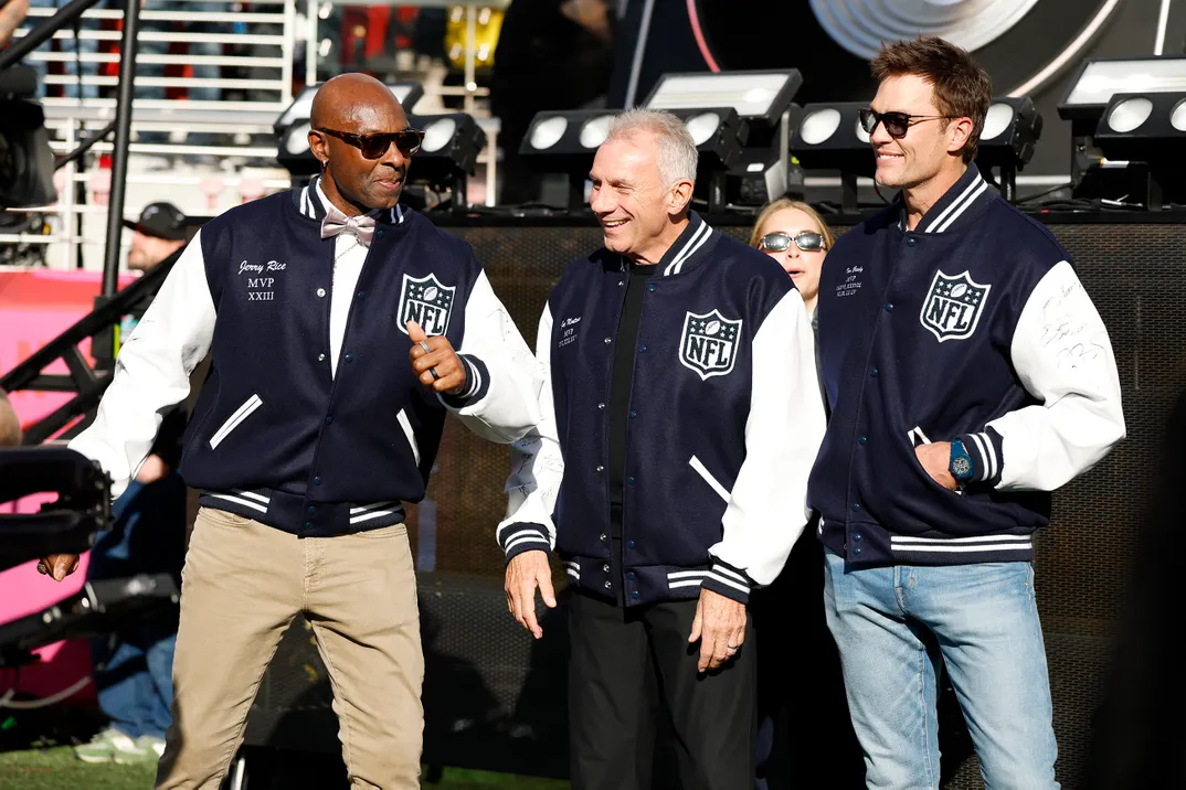 Jerry Rice, Joe Montana, and Tom Brady